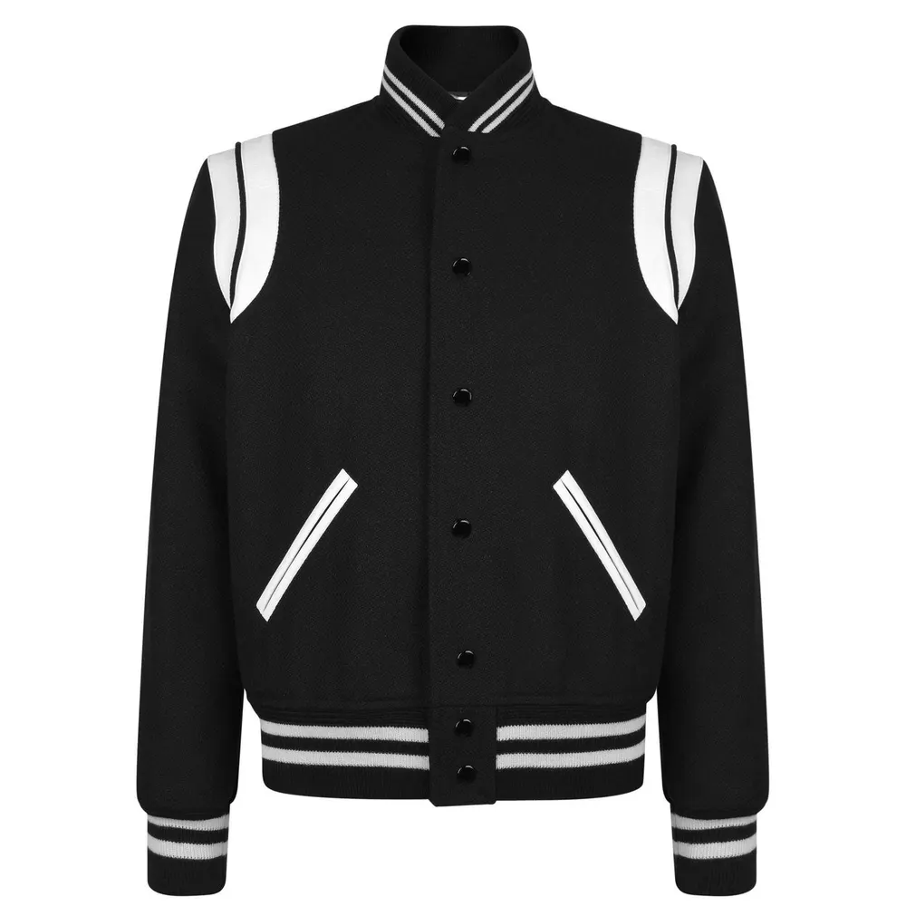 Saint Laurent Men's Wool Long Sleeve Teddy Coat