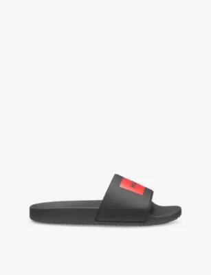 HUGO Logo-Label Slip-On Rubber Slides - EUR 41 / 7 UK MEN