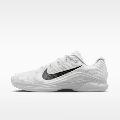 Nike Vapor 12 Men's Hard Court Tennis Shoes - White/Summit White/Black