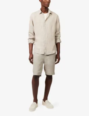 SUNSPEL Regular-Fit Long-Sleeve Linen Shirt detail 2