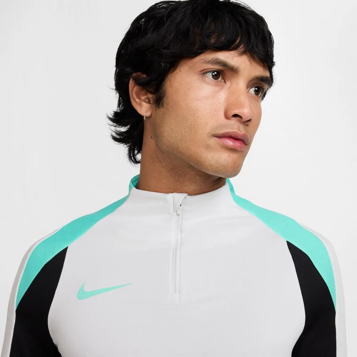 For Him Nike Strike 1/2-Zip Drill Top Mens in Grey/Blue, additional product view 3