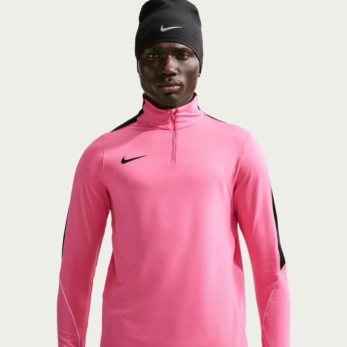 For Him Nike Strike 1/2-Zip Drill Top Mens in Pink/Black – Clothing