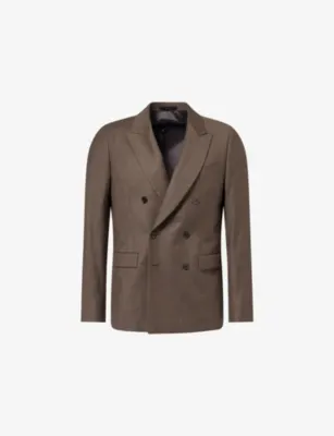 PAUL SMITH Double-Breasted Wool and Cashmere-Blend Blazer