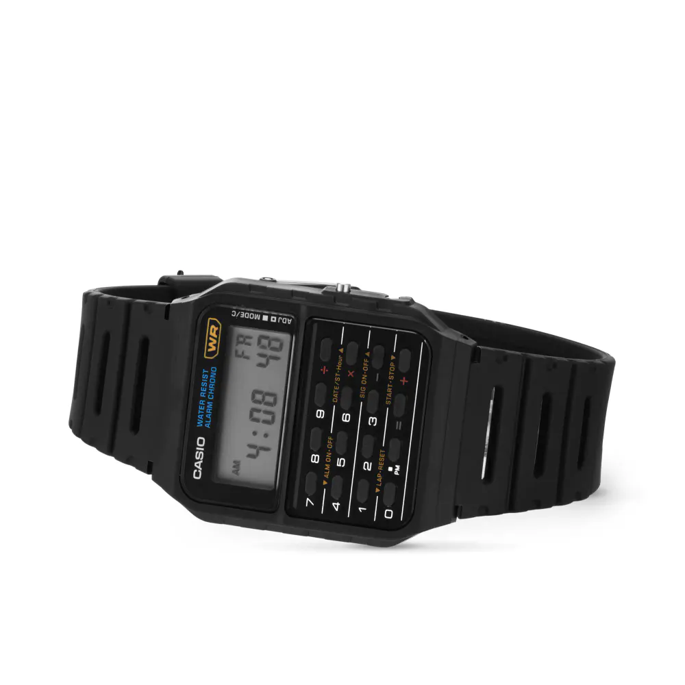 Casio Standard CA-53W Mens Watch in Black, additional product view 3