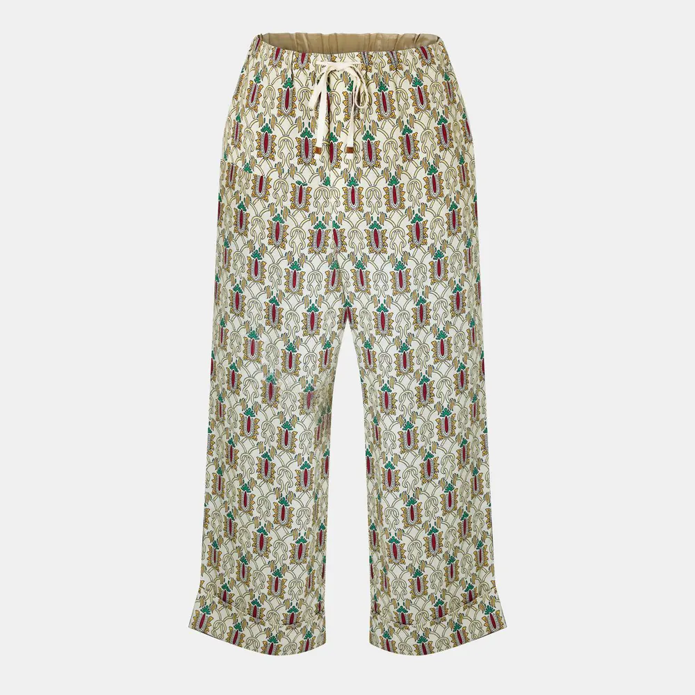 Gucci Men's Wide Leg Relaxed Fit Trousers