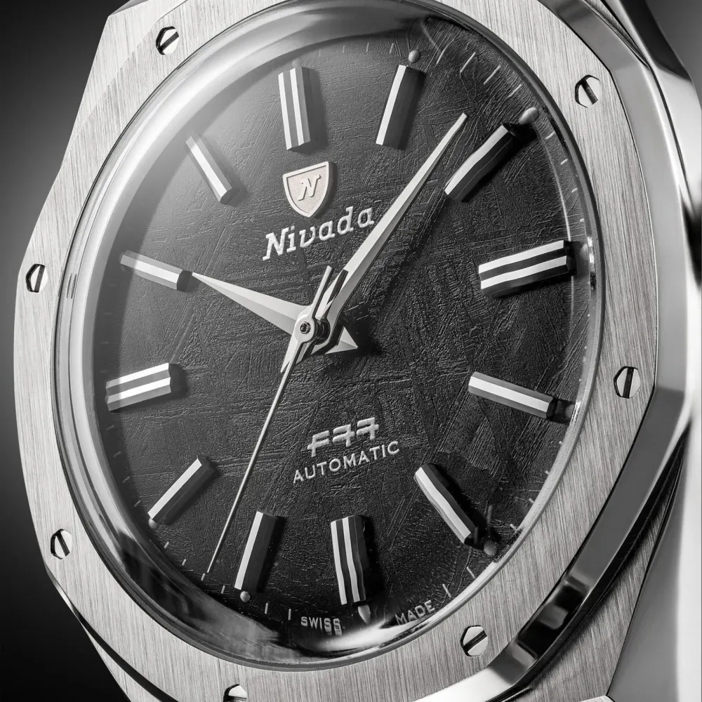 Nivada Grenchen F77 MK2 38mm Mens Watch Grey in Grey, additional product view 3