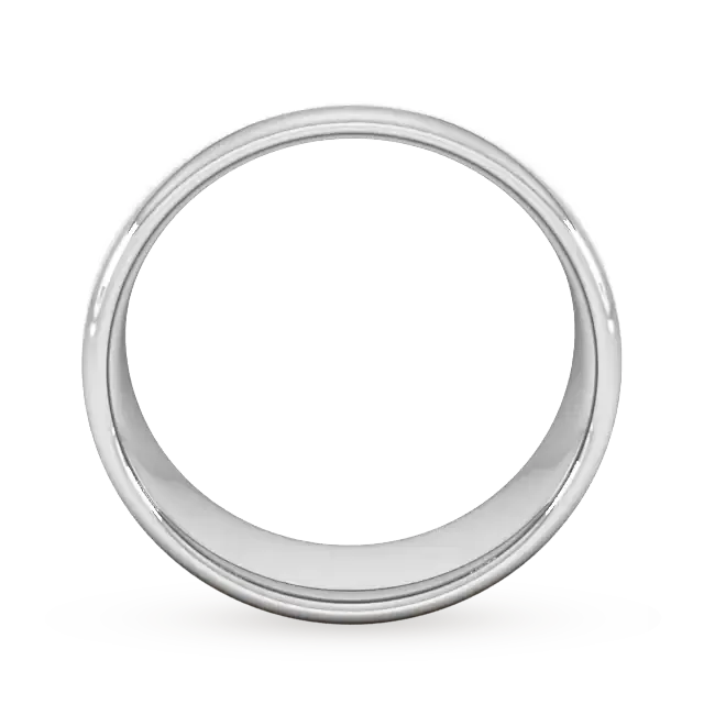 For Him 8mm Slight Court Extra Heavy Matt Finished Wedding Ring In 18 Carat Yellow Gold detail 3