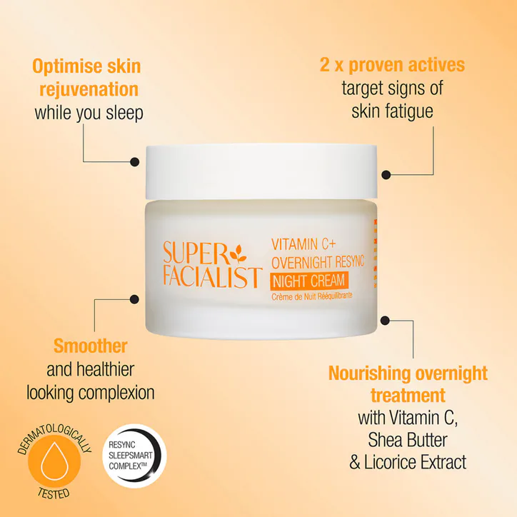 Super Facialist Vitamin C Overnight Resync Night Cream 50ml detail 3