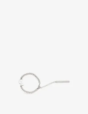 CHRISTIAN LOUBOUTIN CL Silver-Toned Metal Chain Bracelet