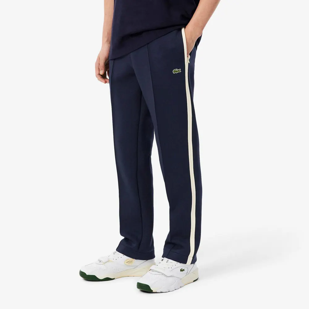 Lacoste Men's Stripe Cotton Joggers detail 2