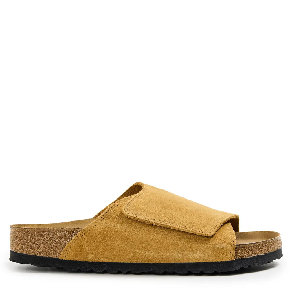 Birkenstock Men's Solana Slide Sandals in Cork Brown – Footwear
