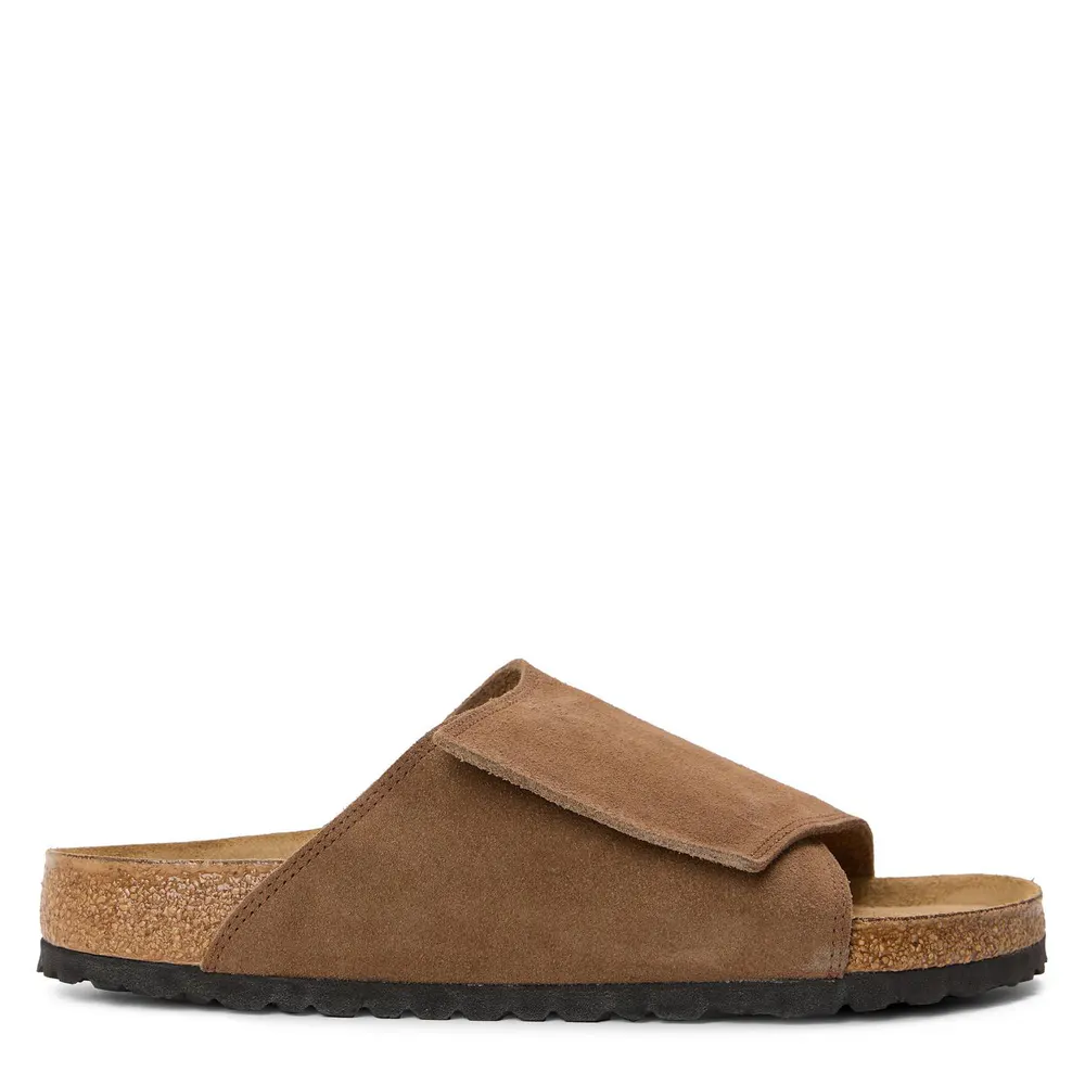 Birkenstock Men's Solana Slide Sandals in Dark Tea – Footwear