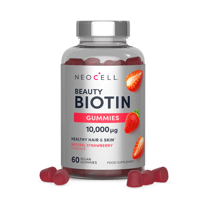 Neocell Beauty Biotin 10,000ug 60 Vegan Gummies