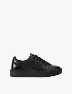KURT GEIGER LONDON Albion Leather Trainers - EUR 45 / 11 UK MEN in BLACK – Mens | Trainers | Lace up trainers