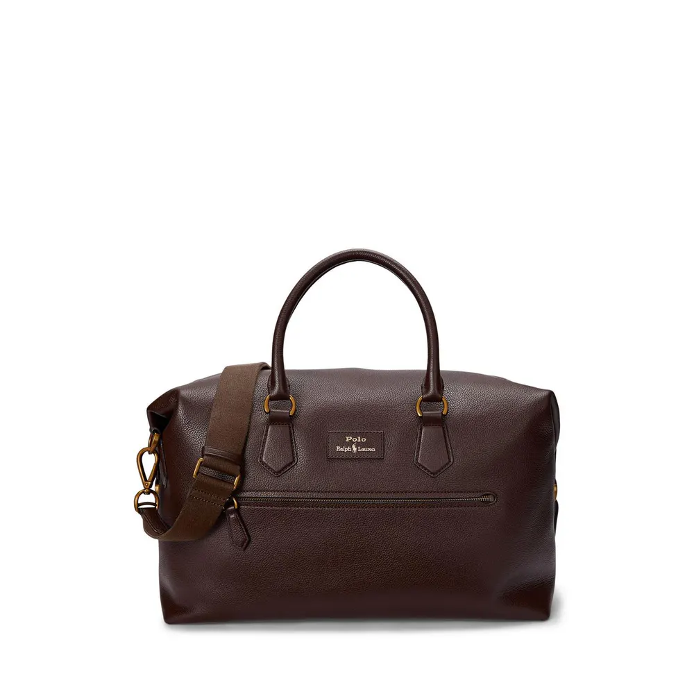 Polo Ralph Lauren Pebbled Leather Duffel Bag