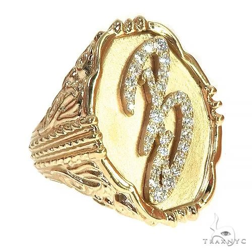 RINA - For Him CUSTOM 14K Gold Custom Made B Ring 66370 in Rose Gold / 11 – Ring