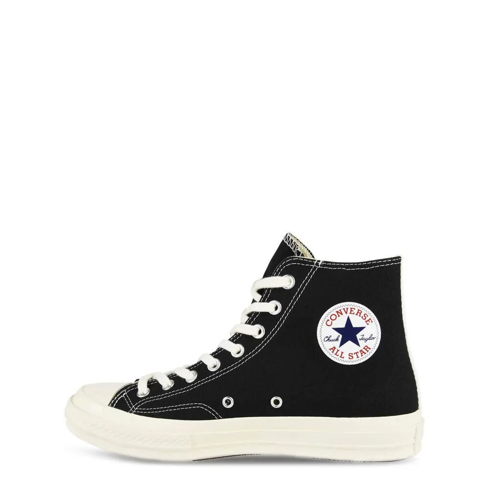 Comme des Garcons PLAY Chuck Logo High Top Trainers detail 3
