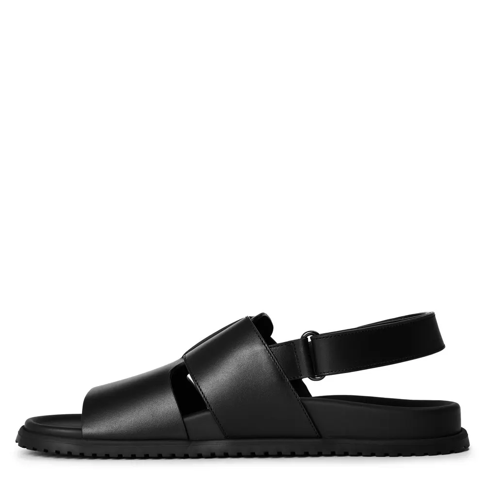 Dolce and Gabbana Men's Flat Sandals in Black, additional product view 2