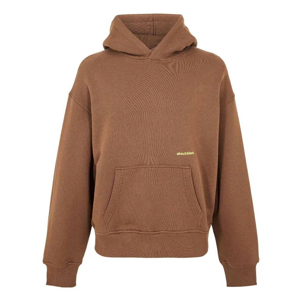 about:blank Mens Box Logo Hoodie