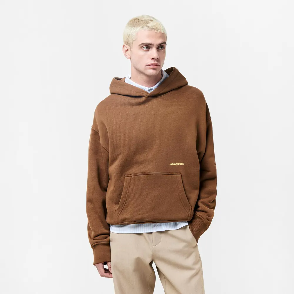 about:blank Mens Box Logo Hoodie detail 3