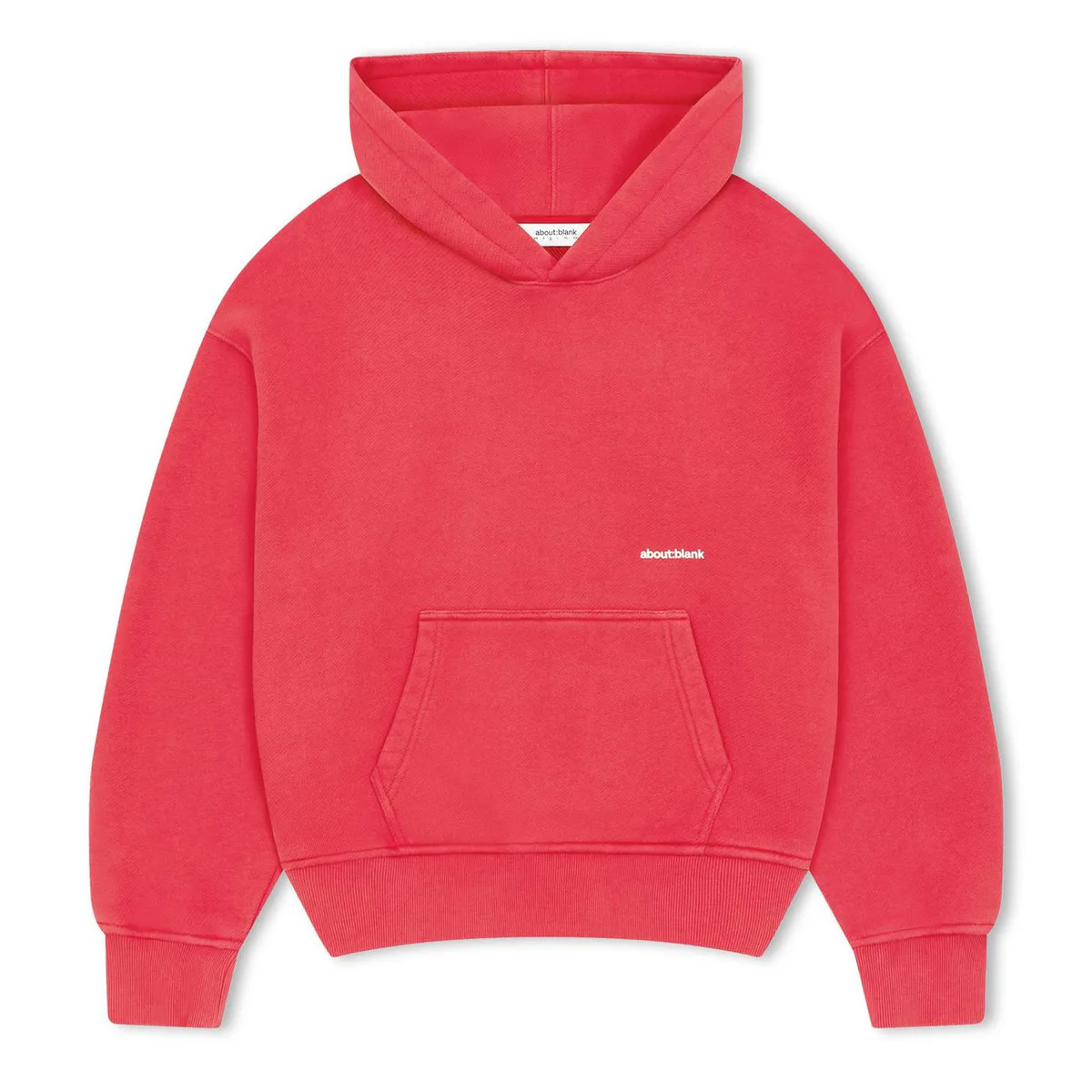 about:blank Mens Box Logo Hoodie