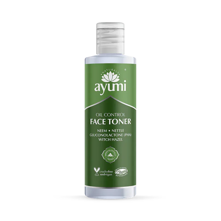 Ayumi Neem & Tea Tree PHA Toner, Facial Toner for Oily Skin with Witch Hazel, Balancing and Clarifying Formula 150ml