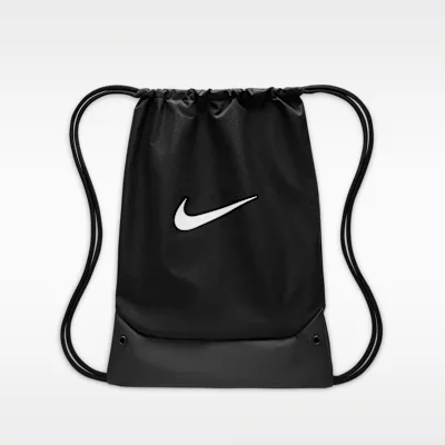 Nike Brasilia Drawstring Bag (18L) - Black/Black/White