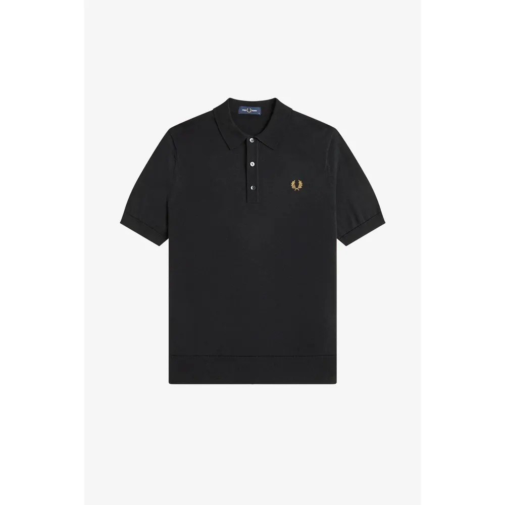 Fred Perry Men's Knitted Short Sleeve Polo Shirt