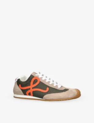 LOEWE Ballet Runner 2.0 Suede Trainers - EUR 41 / 7 UK MEN in KHAKI, additional product view 3
