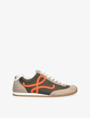 LOEWE Ballet Runner 2.0 Suede Trainers - EUR 41 / 7 UK MEN in KHAKI – Mens | Trainers | Lace up trainers