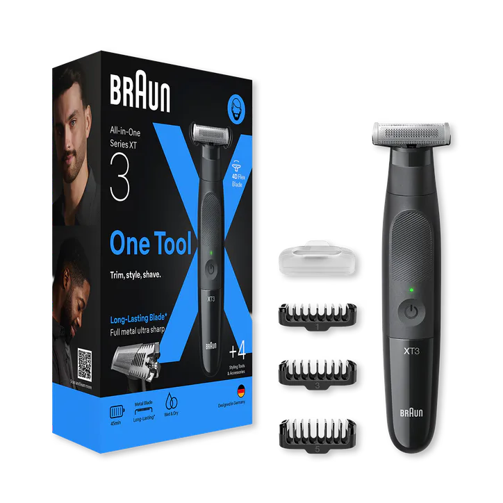 BRAUN Series X, Beard Trimmer For Facial Hair Removal, XT3100