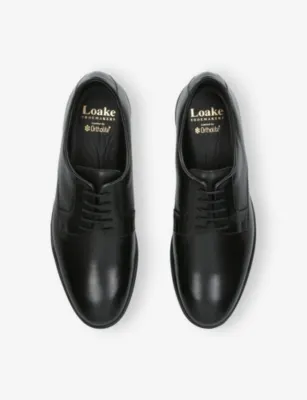 LOAKE Irwin Leather Oxford Shoes - EUR 43 / 9 UK MEN in BLACK, additional product view 2