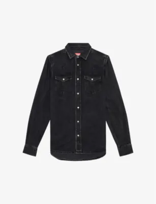 DIESEL Vega patch-pocket regular-fit denim overshirt