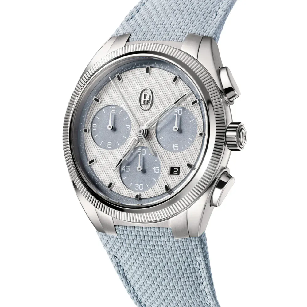 Parmigiani Fleurier TONDA PF Sport Chronograph Steel Silver Arctic Grey COSC 42mm Mens Watch in White, additional product view 2