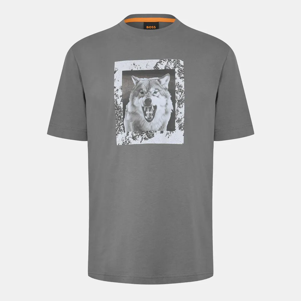 Boss Men's Lupo T-Shirt, Unique Polar Bear Graphic