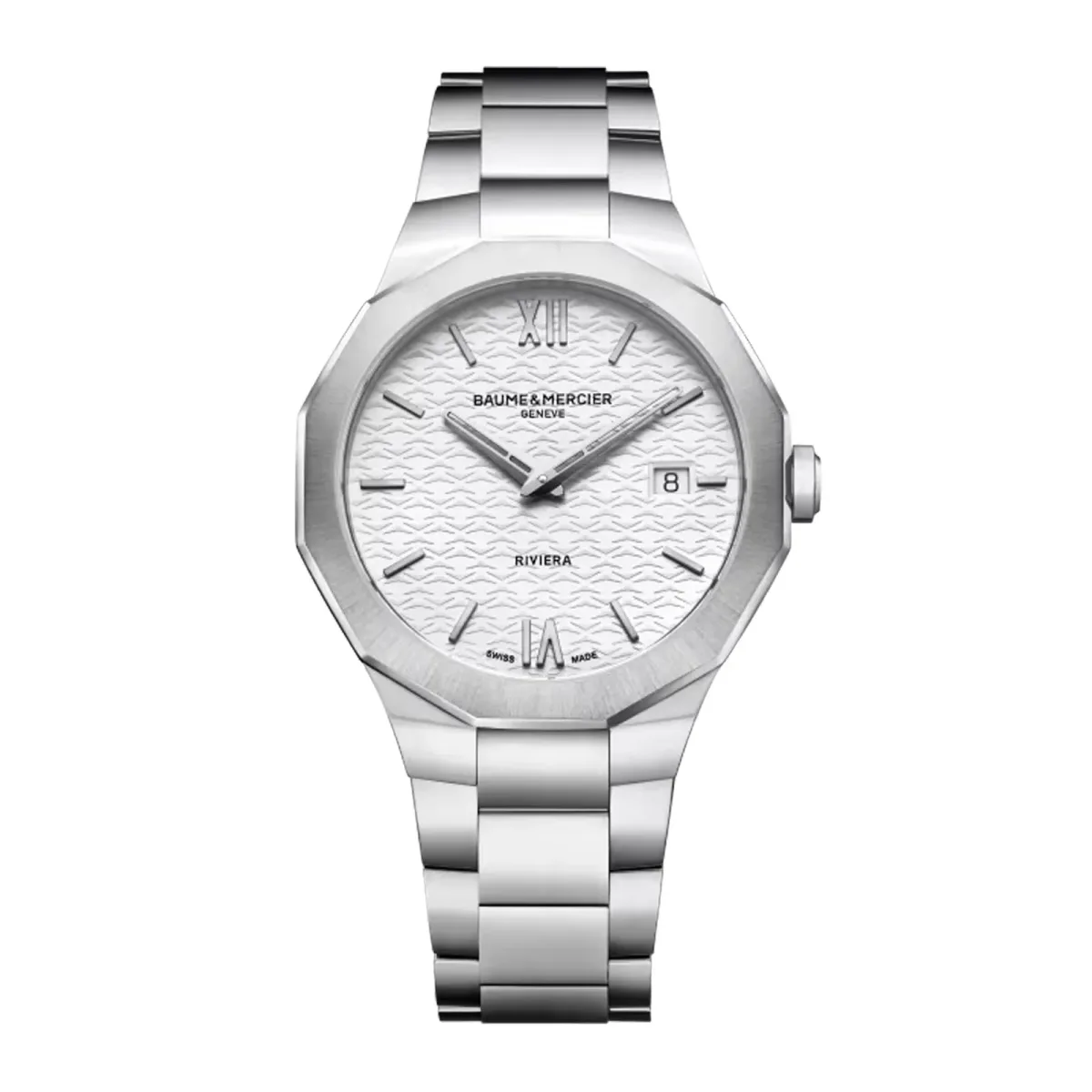 Baume & Mercier Riviera 39mm Mens Watch White