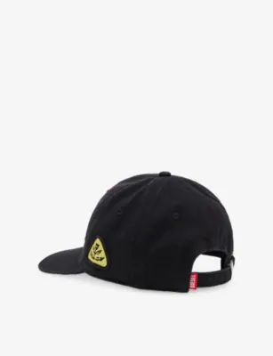 DIESEL Embroidered-Patches Cotton-Twill Baseball Cap detail 3