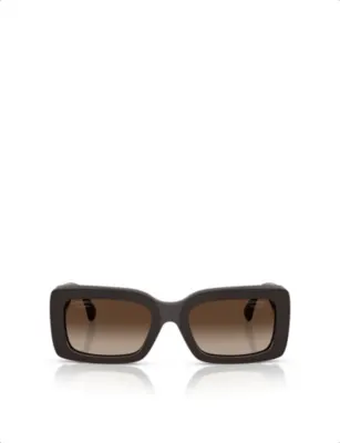 CHANEL CH5534 Polarised Rectangle-Frame Acetate Sunglasses