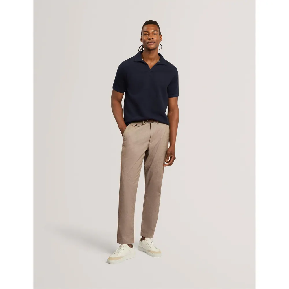 Ted Baker Men's Waffle Short-Sleeve Polo Shirt detail 2