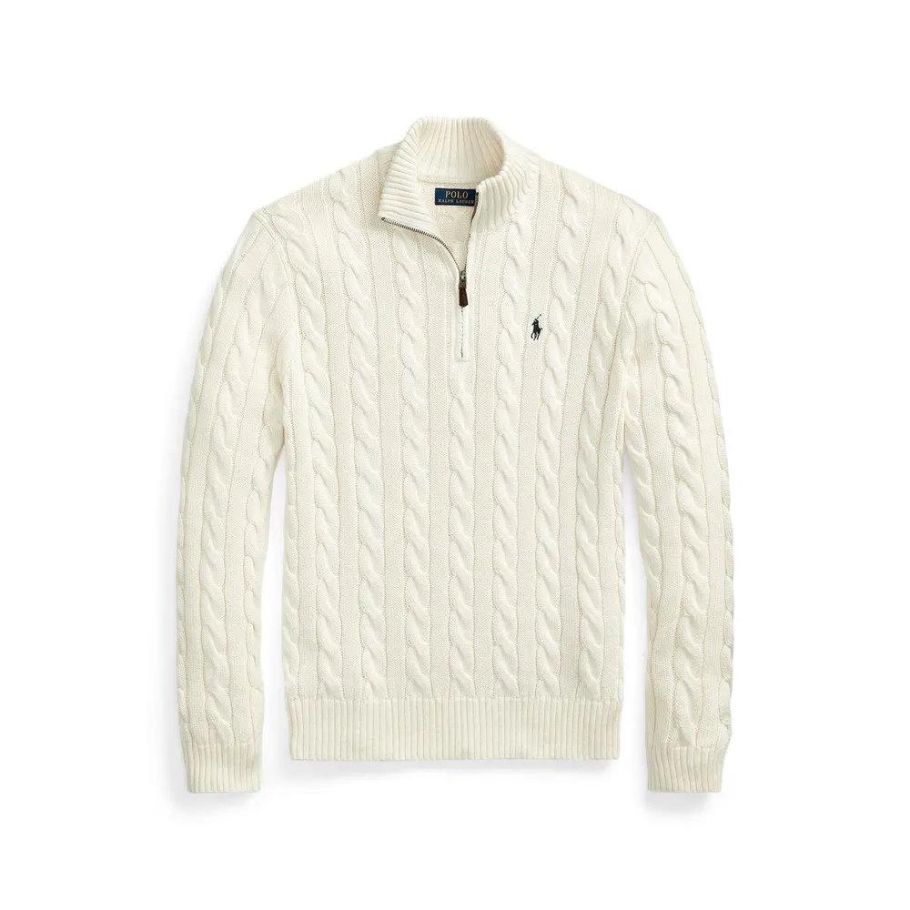 Polo Ralph Lauren Cable Quarter Zip Knit Jumper