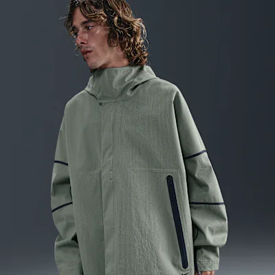 Nike Tech Men's Storm-FIT ADV Foul Weather Shell - Clay Green/Black in Clay Green/Black – Nike men's and unisex