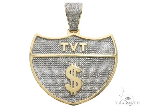 RINA - For Him CUSTOM Custom Made Interstate TVT Dollar Sign Pendant 63782 in Rose Gold – Pendant