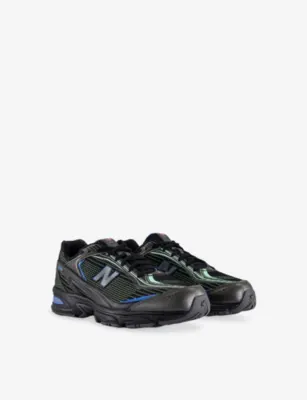 NEW BALANCE 509 Leather And Mesh Trainers - 8.5 in BLACK BLUE BIRD, additional product view 3