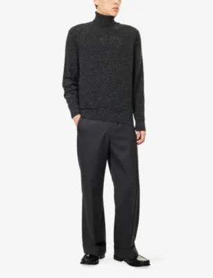 DUNHILL Roll-Neck Long-Sleeve Cashmere Blend Jumper detail 2