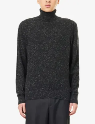 DUNHILL Roll-Neck Long-Sleeve Cashmere Blend Jumper detail 3