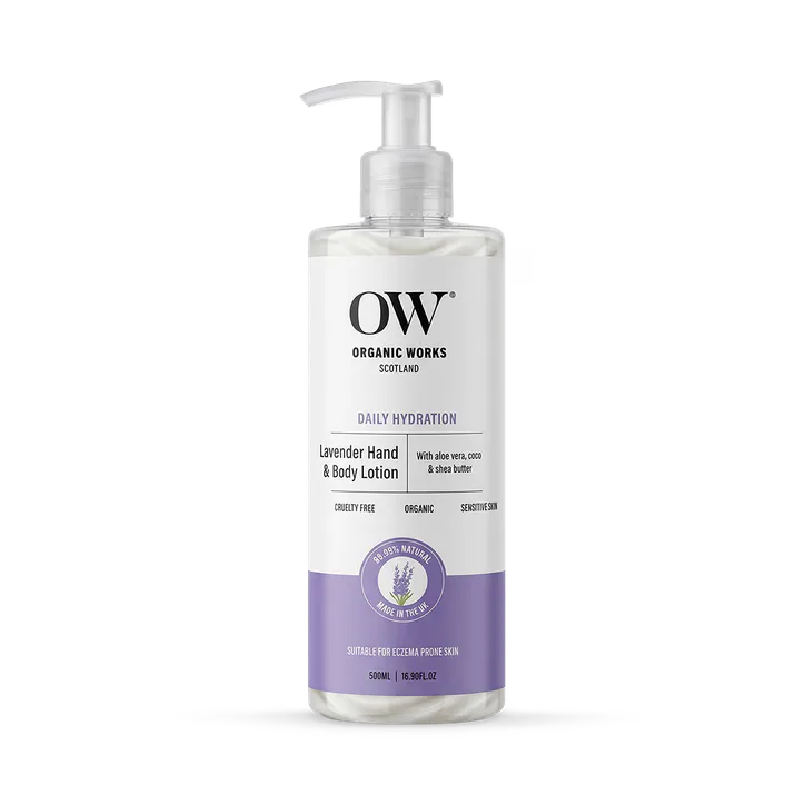 Organic Works Lavender Hand and Body Lotion 500ml
