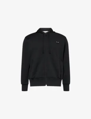 COMME DES GARCONS PLAY Heart Regular-Fit Woven Hoodie - BLACK