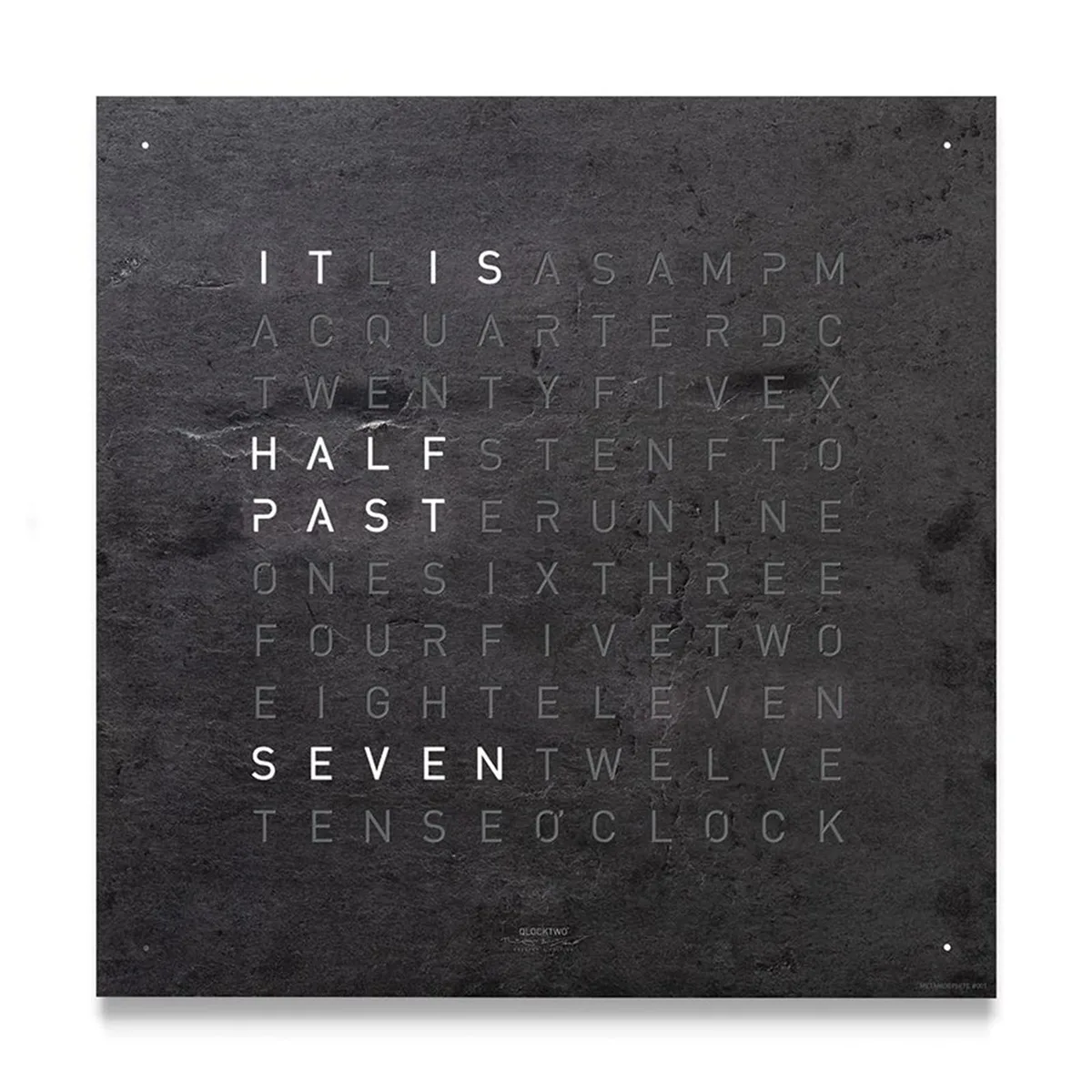 QLOCKTWO CLASSIC Creator's Edition Metamorphite Wall Clock 45cm