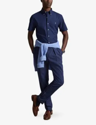 POLO RALPH LAUREN Logo-Embroidered Custom-Fit Stretch-Cotton Shirt detail 2