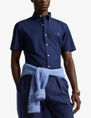 POLO RALPH LAUREN Logo-Embroidered Custom-Fit Stretch-Cotton Shirt detail 3